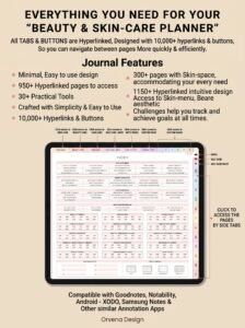 GoodNotes Beauty Planner – Skincare, Hair Care & Self-Care Organizer
