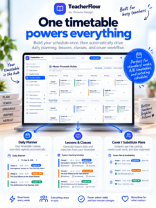 All-in-One Digital Teacher Planner & Timetable Management