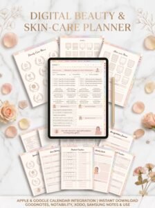 GoodNotes Beauty Planner – Skincare, Hair Care & Self-Care Organizer