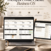 Therapist Private Practice Spreadsheet business dashboard and practice management workbook